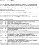 Voorlopige wedstrijdprogramma 2020